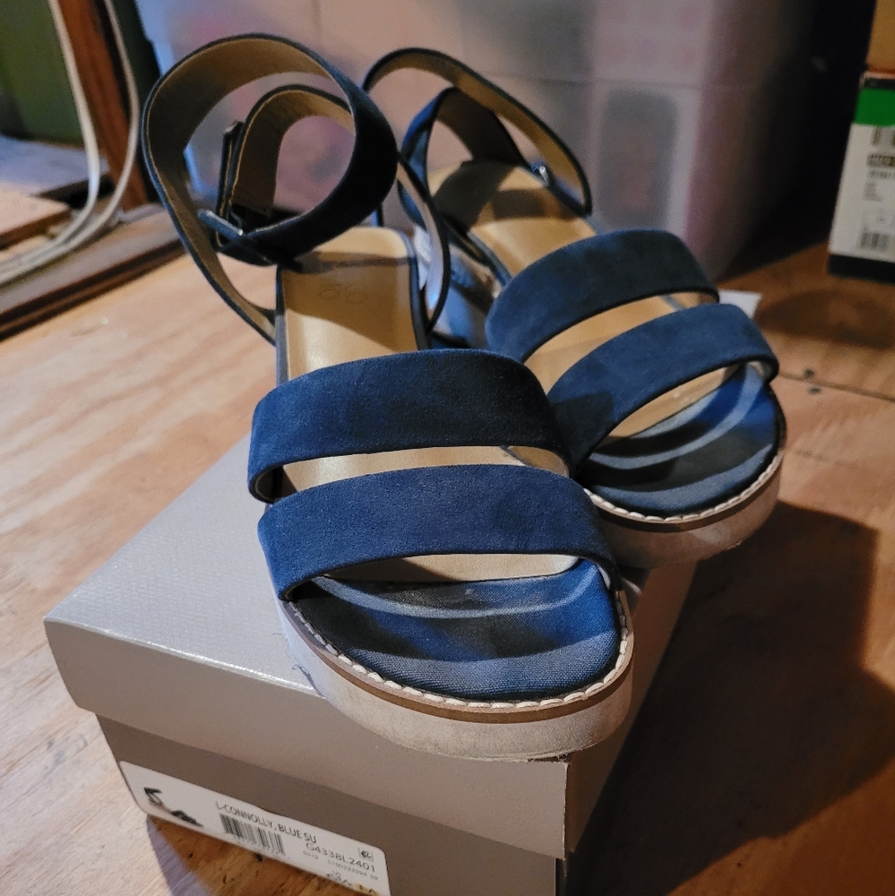 Franco Sarto ankle wrap sandals